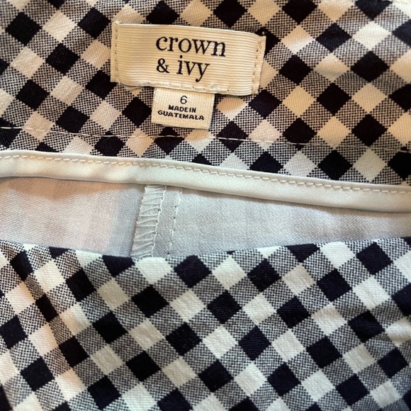 🎉HP🎉…Crown & Ivy Gingham Skort - Picture 7 of 8